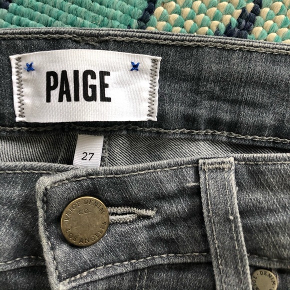 Paige Peg Skinny Ankle Jeans Gray - Picture 2 of 5